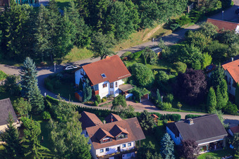 Aerial view of Bergstr in the district Ellmendingen in Keltern in the state Baden-Wuerttemberg, Germany