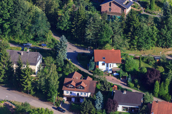 Aerial photograpy of Bergstr in the district Ellmendingen in Keltern in the state Baden-Wuerttemberg, Germany