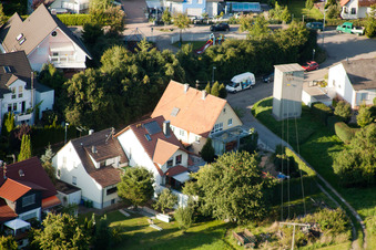 Mühlgasse in the district Gräfenhausen in Birkenfeld in the state Baden-Wuerttemberg, Germany from above