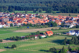 Resettler farms in Hatzenbühl in the state Rhineland-Palatinate, Germany