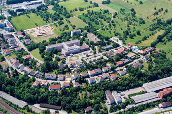 Hospital grounds of the Clinic Bretten in Bretten in the state Baden-Wurttemberg