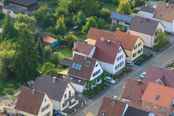 Drone image of Waldstr in Kandel in the state Rhineland-Palatinate, Germany