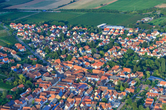 Offenbacher Street in Insheim in the state Rhineland-Palatinate, Germany