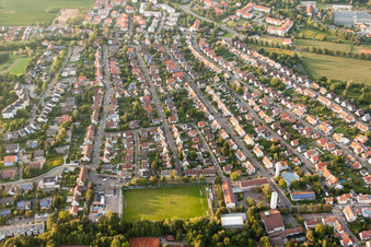 Aerial view of District West in the city in Landau in der Pfalz in the state Rhineland-Palatinate, Germany