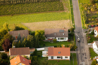 Aerial view of Exit Böchinger Straße in the district Godramstein in Landau in der Pfalz in the state Rhineland-Palatinate, Germany