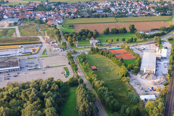 Südpfalz Center and Dyckehoff Beton industrial park in Rohrbach in the state Rhineland-Palatinate, Germany