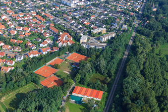 Tennis Club TC77 in Jockgrim in the state Rhineland-Palatinate, Germany