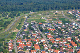 New development area Forstlandallee in Jockgrim in the state Rhineland-Palatinate, Germany