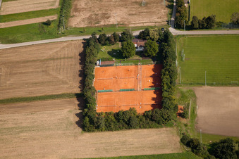 Tennis Club in the district Spöck in Stutensee in the state Baden-Wuerttemberg, Germany