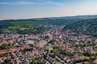 Town center in Weingarten in the state Baden-Wuerttemberg, Germany