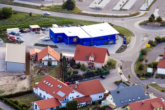 Aerial photograpy of North Ring in Rülzheim in the state Rhineland-Palatinate, Germany