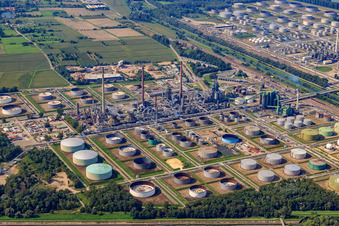 MIRO in the district Knielingen in Karlsruhe in the state Baden-Wuerttemberg, Germany out of the air