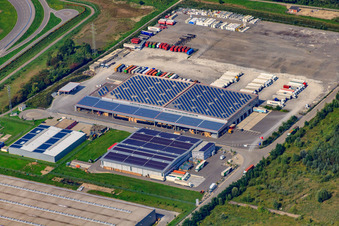 Oberwald Industrial Estate NUSS Group, WAS Logistics in Wörth am Rhein in the state Rhineland-Palatinate, Germany