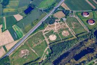 Dismantled tank farm in Jockgrim in the state Rhineland-Palatinate, Germany