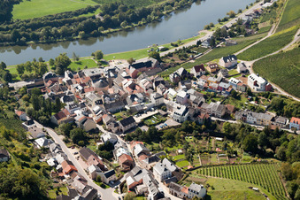 Wormeldange in the state Greiwemaacher, Luxembourg seen from above