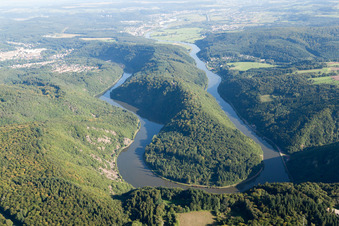 Saarschleife near Mettlach-Dreisbach in Mettlach in the state Saarland, Germany