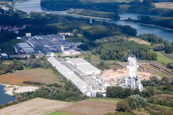 Building and production halls on the premises of Nolte Moebel GmbH & Co. KG in Germersheim in the state Rhineland-Palatinate, Germany