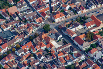 Aerial photograpy of Weisenheim am Sand in the state Rhineland-Palatinate, Germany