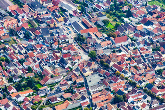 Weisenheim am Sand in the state Rhineland-Palatinate, Germany from above