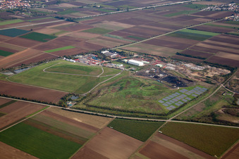 Site of heaped landfill Herbert Willersinn Strassenbaustoffe GmbH & Co. KG in Hessheim in the state Rhineland-Palatinate, Germany