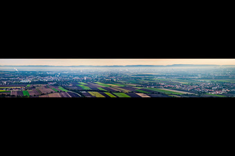 Panorama from the west in Frankenthal in the state Rhineland-Palatinate, Germany