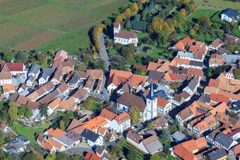 St. Ägidius Church at the cemetery and protest church in the district Mörzheim in Landau in der Pfalz in the state Rhineland-Palatinate, Germany