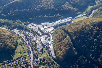 Aerial photograpy of Chripa Paletten GmbH in the district Sarnstall in Annweiler am Trifels in the state Rhineland-Palatinate, Germany