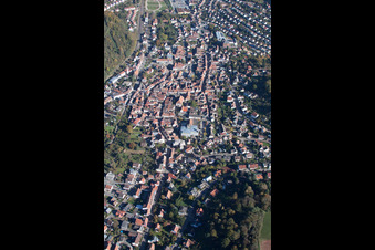 Annweiler am Trifels in the state Rhineland-Palatinate, Germany out of the air