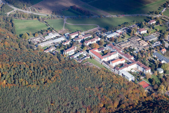 Aerial photograpy of Landeck State Psychiatric Hospital in Klingenmünster in the state Rhineland-Palatinate, Germany