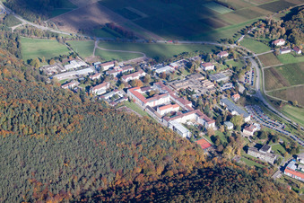 Oblique view of Landeck State Psychiatric Hospital in Klingenmünster in the state Rhineland-Palatinate, Germany