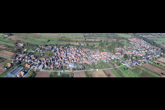 Village panorama in Winden in the state Rhineland-Palatinate, Germany
