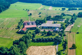 Riding facility Berghausen in the district Berghausen in Pfinztal in the state Baden-Wuerttemberg, Germany