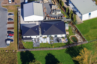 Aerial view of Horst Industrial Estate FISA Ultrasound and Fimm in the district Minderslachen in Kandel in the state Rhineland-Palatinate, Germany