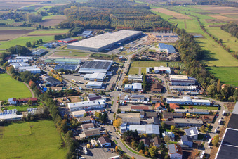 Horst industrial area, Barthelsmühlring in the district Minderslachen in Kandel in the state Rhineland-Palatinate, Germany