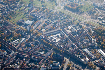 District Oststadt in Karlsruhe in the state Baden-Wuerttemberg, Germany