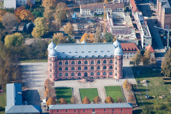 Gottesaue Castle (Music Academy) in the district Oststadt in Karlsruhe in the state Baden-Wuerttemberg, Germany