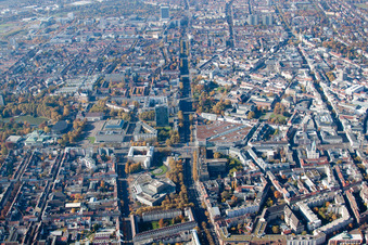 Kriegsstr in the district Südweststadt in Karlsruhe in the state Baden-Wuerttemberg, Germany