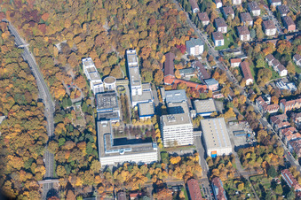 Campus building of the University of Applied Sciences KIT Conpus Ost on Fasanenweg in the district Oststadt in Karlsruhe in the state Baden-Wurttemberg, Germany