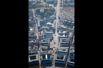 Karlstraße Market Square in the district Innenstadt-Ost in Karlsruhe in the state Baden-Wuerttemberg, Germany