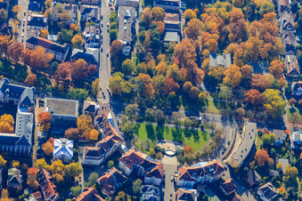 Haydnplatz in the district Weststadt in Karlsruhe in the state Baden-Wuerttemberg, Germany