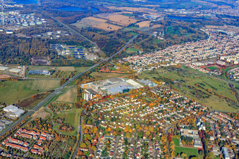 B36 at L'OREAL Produktion Deutschland GmbH & Co. KG in the district Knielingen in Karlsruhe in the state Baden-Wuerttemberg, Germany