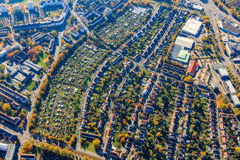 Oberer See allotment garden association in the district Mühlburg in Karlsruhe in the state Baden-Wuerttemberg, Germany