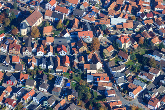 Schlossgärtenstrasse in Hagenbach in the state Rhineland-Palatinate, Germany