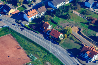 Habsburg Avenue in Hagenbach in the state Rhineland-Palatinate, Germany out of the air