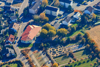 Municipal Kindergarten Regenbogen at the new cemetery in Hagenbach in the state Rhineland-Palatinate, Germany
