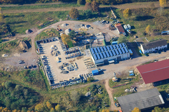 Palatinum Landscape and Garden Design at the former sawmill in Hagenbach in the state Rhineland-Palatinate, Germany