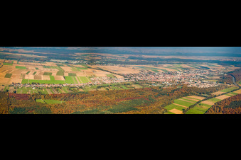 Panorama from the southwest in Kandel in the state Rhineland-Palatinate, Germany