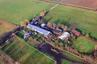Resettler farm in Billigheim-Ingenheim in the state Rhineland-Palatinate, Germany