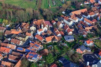Aerial view of Tower in Oberhausen in the state Rhineland-Palatinate, Germany