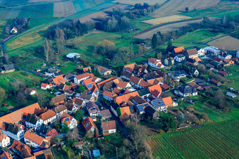 Lower Main Street in Oberhausen in the state Rhineland-Palatinate, Germany